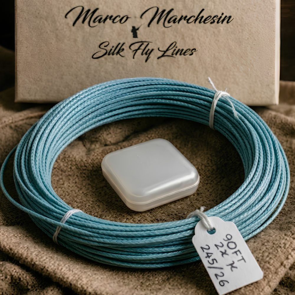 Marco Marchesin Silk Fly Lines - Sea Glass Blue